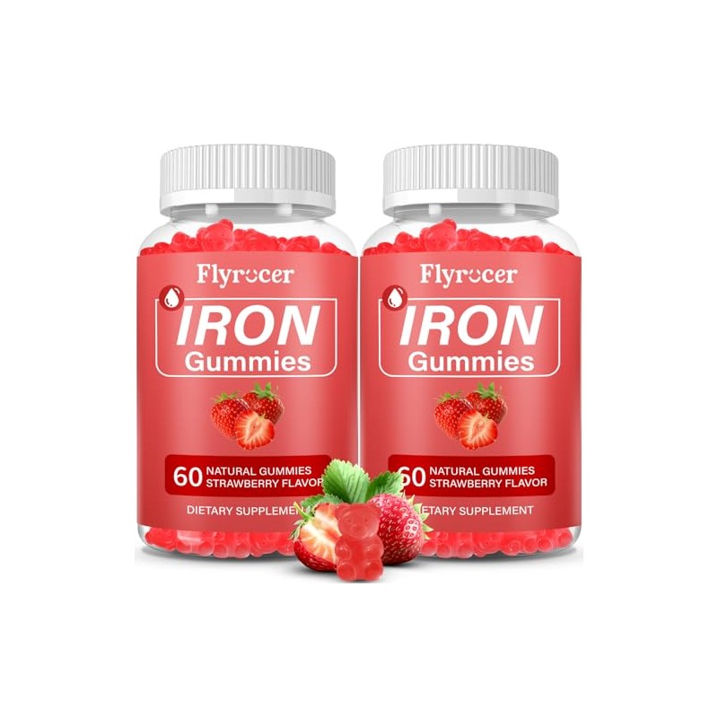 Flyrocer 2 Pack Valerian Root Gummies, 120 Count, Suitable for