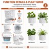 2PCS 3D Printed Wall-Mounted Flower Pot - Marble-Patterned Indoor Planter