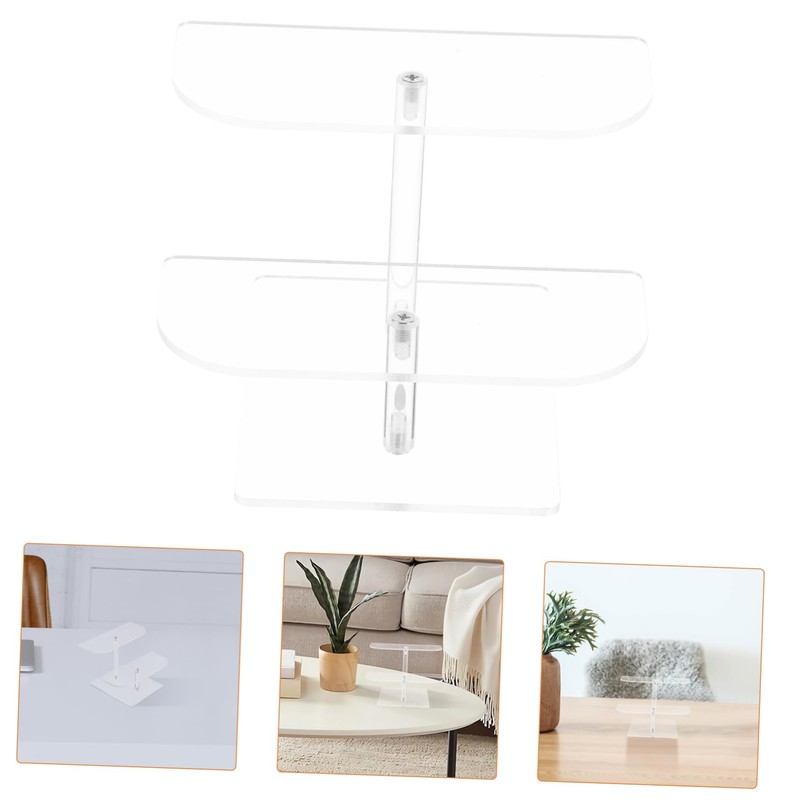 Levemolo Acrylic Sunglasses Showcase Stand Multi-Layer Figurine Display Holder Stair-Type