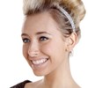 Hipsy Women's Adjustable NON SLIP Skinny Bling Glitter Headband Gunmetal
