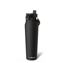 Bottle Buddy | Dual Function lid Water Bottle | Stainless Steel | Double Wall Insulated:_Black_32