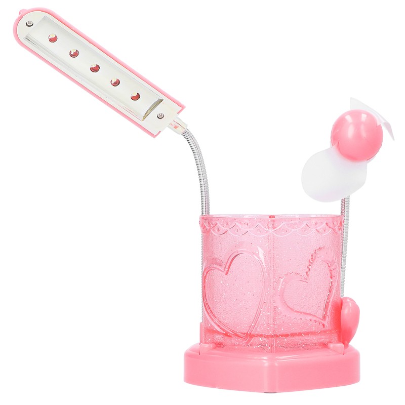 3 in 1 LED Pencil Holder Lamp Multifunction Fan Table