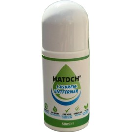 HATOCH - Lösemittelfreier Entferner für Lasuren-Rückstände 1x50ml, Innen- und Außeneinsatz, farblos, charakteristischer Duft,Glasreiniger