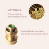 FUATY Heavy Duty Brass Hose Nozzle, 3PCS Adjustable Twist Pressure