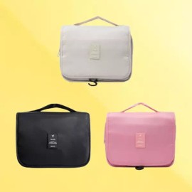 여행용 화장품 파우치 세면도구 가방 워시백 다용도치 용치 메쉬치 메이크업치 그물치 [블랙] Travel Cosmetic Pouch Toiletry Bag Wash Bag Multi-purpose Mesh Makeup Bag [Black]
