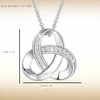 Agemoss Crystal Slider Pendant Necklace Set, 14K Gold Plated, Cubic