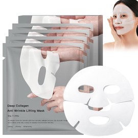 Bio Collagen Real Deep Maske, Collagen Overnight Mask Korean, Anti-Falten Lifting Gesichtsmaske, Zur Hydratation, Anti-Falten-Wirkung, Reinigung und Aufhellung, Jasminsalbe Augenringe 100ml