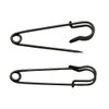 Amanaote Gun Black Safety Pins 37mm X 10 mm Size Jewelry For Kilts Blankets Skirts Crafts Pack of 30