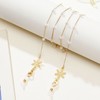 Premium Winter Snowflake Mask Strap & Eyeglass Chain (Dual-use Accessory) Gold Snowflake Mask Accessory 4ea