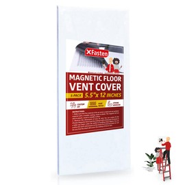 XFasten Magnetic Vent Cover 5.5 inch x 12 inch (5-Pack) Register Covers for Ceiling, Floor & Sidewall Vents, Strong Air Vent Blocker for RV & Home HVAC Systems