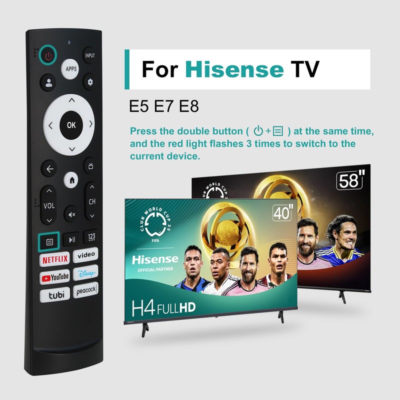 for Hisense TV Remote Replacement,for Hisense Google Smart TV,for hisense