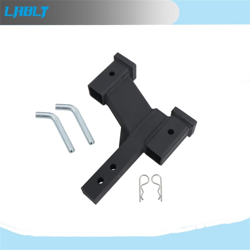 LABLT Matte Black Trailer Dual Hitch Extender for 2 Inch