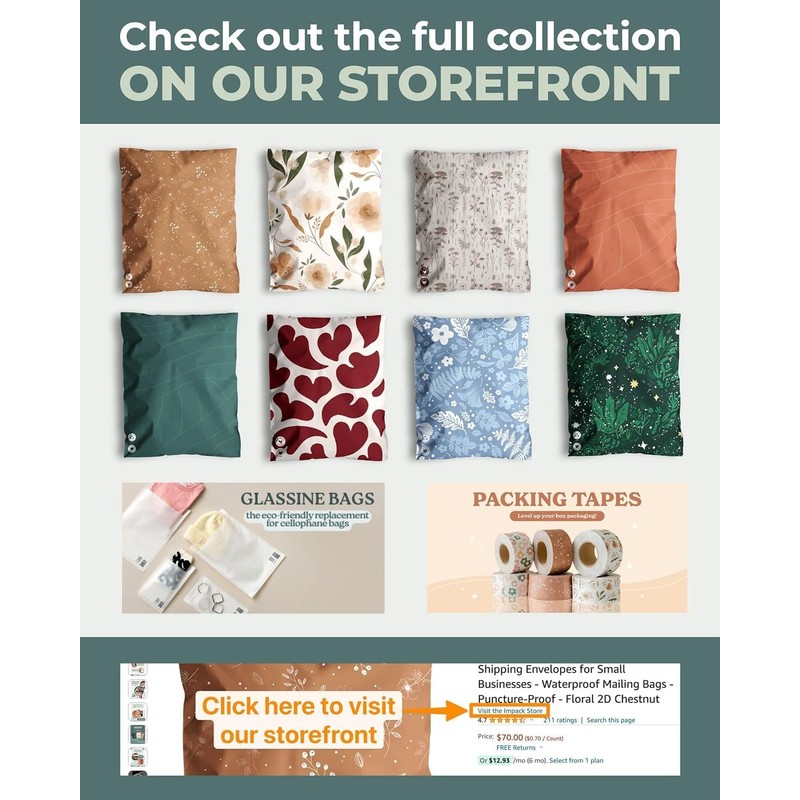 Poly Mailers 12x15.5-25 Pack Biodegradable Shipping Bags for Clothes and