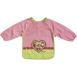 Playshoes Long Sleeve Baby Bibs Hearts (Green)