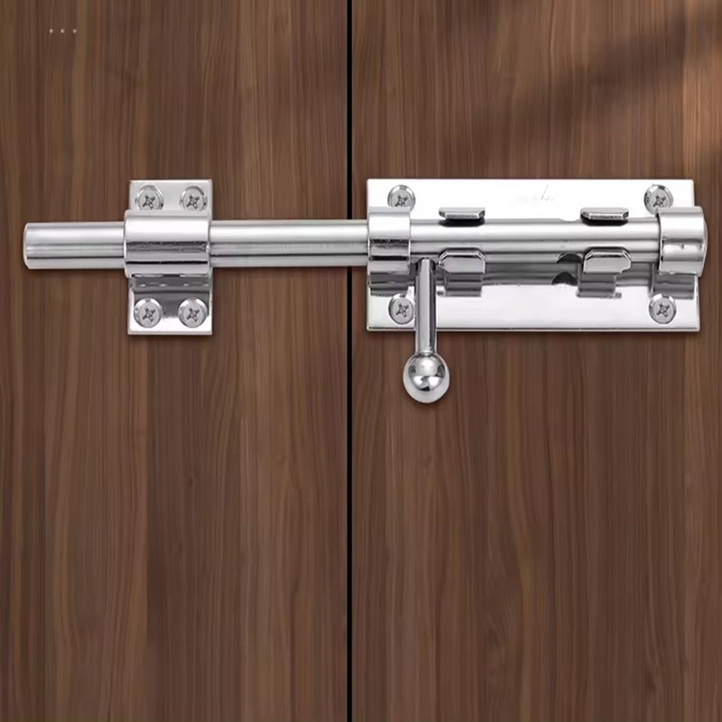 5" Slide Gate Latch Bolt, Stainless Steel Heavy Duty Solid