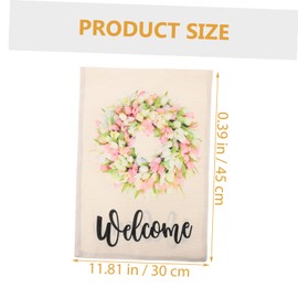 Generic Summer Flower Garden Flag Double Sided Welcome for Outdoor Spaces Seasonal Floral Design for Lawn Porch and Patio Decoration