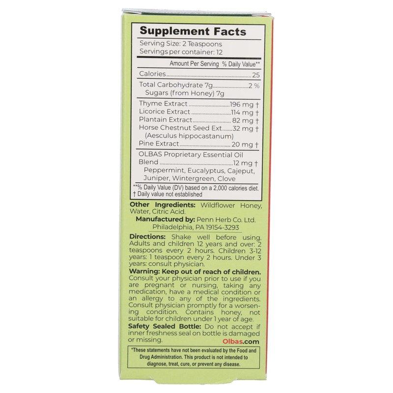 Olbas - Syrup Cough - 4 Oz - 5 Pack