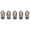 5Pcs 3D Printer Nozzle Set for MK8 1.75mm Consumables 0.2‑1.0mm