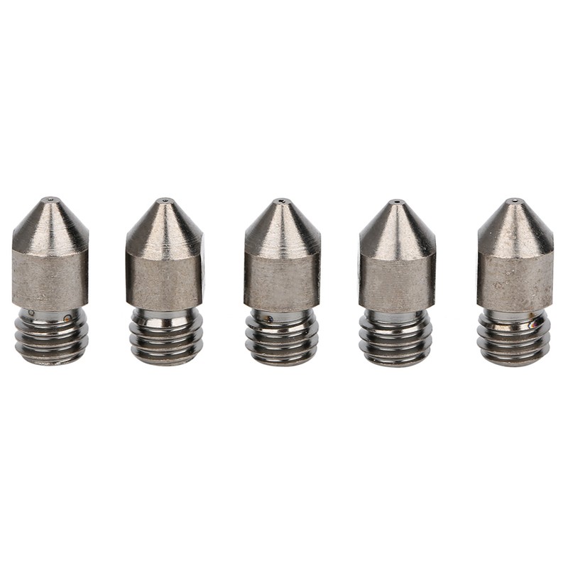 5Pcs 3D Printer Nozzle Set for MK8 1.75mm Consumables 0.2‑1.0mm