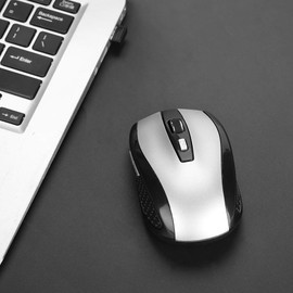 Portble Wireless Mouse, 6D 2,4 G Wireless Optische Schnurlose Maus mit USB-Empfänger, Slim & Noiseless, Ergonomisches Design Lichttechnologie Für PC Laptop Computer