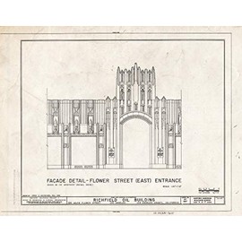 Historic Pictoric : Blueprint HABS Cal,19-LOSAN,67- (Sheet 9 of 17) - Richfield Oil Building, 555 South Flower Street, Los Angeles, Los Angeles County, CA 30in x 24in