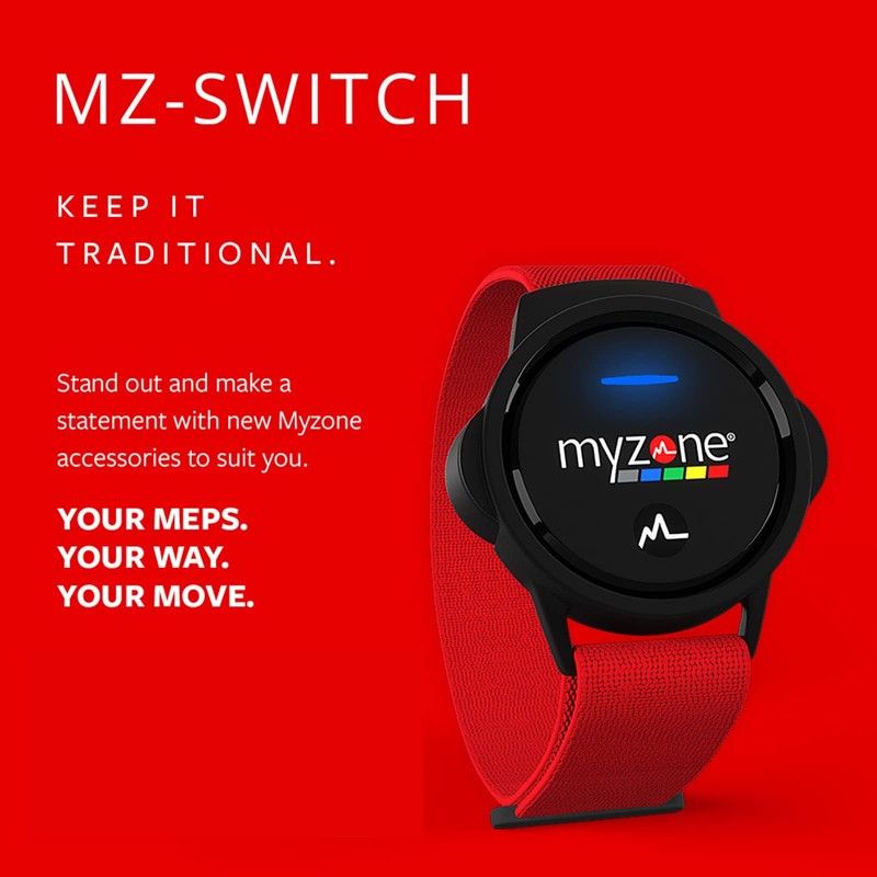 MYZONE MZ-Switch Replacement Arm & Wrist Straps - Red -