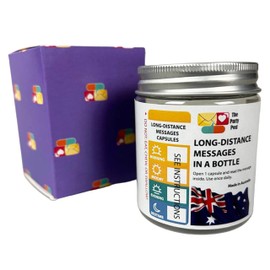 Long Distance Relationships Gifts Love Messages in a Bottle for Boyfriend or Girlfriend, 50 Pre-Written Love Capsules in a Jar, Cute Anniversary Present for Engaged Couples Valentine's Day, Christmas