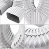 VYH Downspout Gutter Y Diverter 2x3, Low Gloss White，Y Downspout,