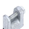 QWORK Beam Clamp, 50 Pcs 3/8" Zinc Plated Iron Safety