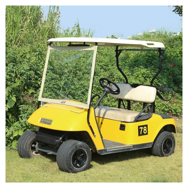 10L0L Deluxe Foldable Golf Cart Windshield Fits EZGO TXT Golf Cart