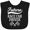 inktastic Future Race Car Driver Racing Baby Bib Black 2bf79