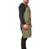 Node Leather - Cross Back Canvas Aprons With Pockets |Adjustable
