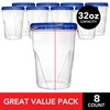 Stock Your Home 32oz Plastic Containers with Twist Top Lids