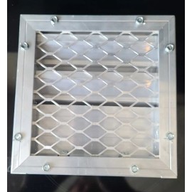 Ruskin ELF15J  8" x 8"Airflow Damper - Stationary Louver Vent (GSHF2)