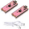 2Pack USB-C Pi Pico, Pre-soldered with Headers, ENIG Finish, Raspberry