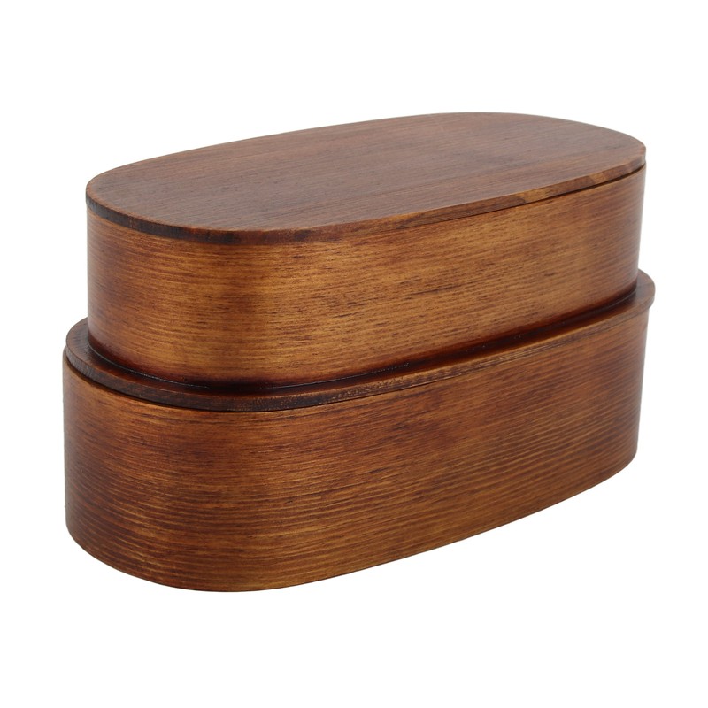 Lunch Box Set Japanese Style Wooden Food Storage Container for