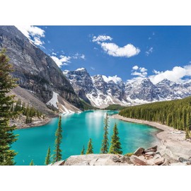 LI-LOVE Jigsaw Puzzles for Adults 500 Pieces Canada Rocky Mountain Banff National Park 500 Piece Puzzle Thick Sturdy Cardboard Precise Interlocking Family Game Age 14+