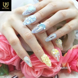 Sugar handmade nail tips - Short round / 슈가 수제네일팁 - 숏라운드