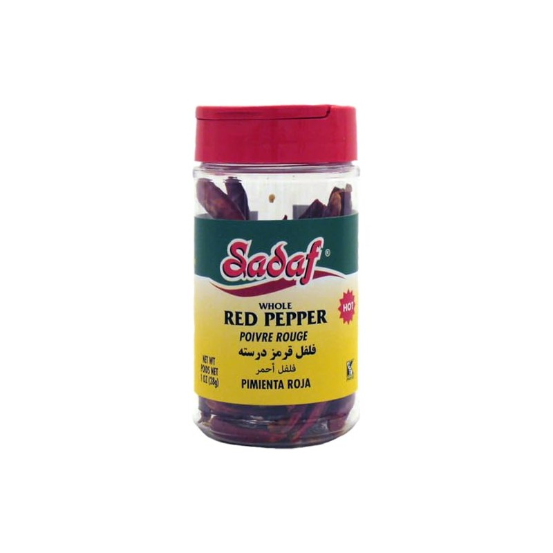 Sadaf Whole Red Pepper - Red Peppers for Cooking, Seasoning