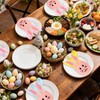 Teecyhooo 160 Pcs Pastel Plastic Silverware Rabbit Party Supplies Plastic
