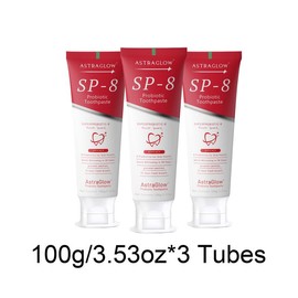 Fluoride-Free SP8 Toothpaste with 8 Super Probiotics Fluoride-Free Long Time Fresh Breath Oral Care Mint 3.53 oz:_Pack of 3