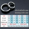 FishTrip Split Rings Fishing 200Pcs Stainless Steel Heavy Duty Split
