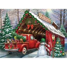 LWZAYS 5d Christmas Diamond Painting Kits, Diamond Art Kits for Adults Christmas Paint with Diamonds Gem Art,Full Drill Diamond Paintings Arts and Crafts for Home Decor(11.8 * 15.8 inch)