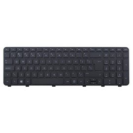 P&U New Black Matte keyboard with Frame for HP Pavilion DV6-6120US DV6-6121HE DV6-6123CL DV6-6123NR DV6-6126NR DV6-6127CL DV6-6128NR DV6-6130US DV6-6131US DV6-6133CL DV6-6135DX DV6-6136NR DV6-6140US DV6-6143NR DV6-6144NR DV6-6145DX DV6-6146NR DV6-6148NR 