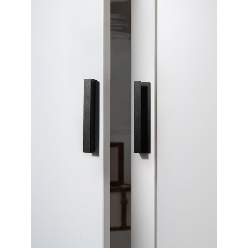 JIASENBAO 10 Pack Adhesive Cabinet Handles Black 5-1/2" Length(Cover 5"