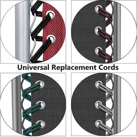 Gravity Chair Replacement Cords 4 Replacement Cords,Universal Replacement Lace for Zero Gravity Chair, Recliner, Lounge Chair, Oxford Elastic Rope Gravity Chair Repair Stretch Cords (Black)