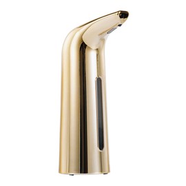 QINREN 400Ml Automatic Soap Dispenser Infrared Touchless Liquid Smart Sensor Hands Free,Gold,Abs,Pc