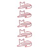 100pcs Cat Shape Paper Clips Increase Slip Resistance Rust Prevention