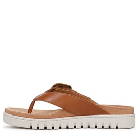 Vionic Women's Uptown Marin Flip-Flop, Tan Leather, 11