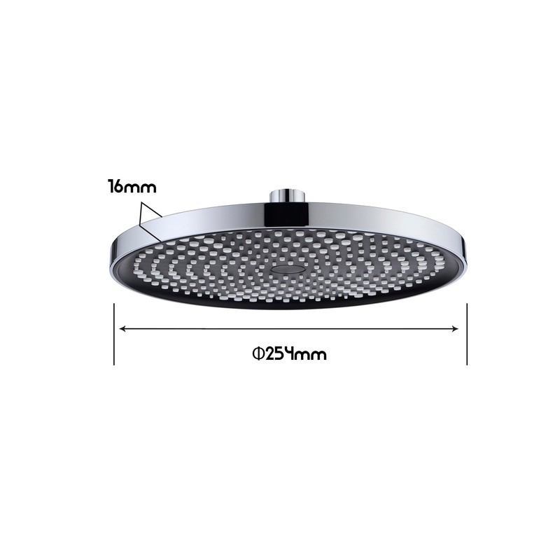 Decaura WELS Round Overhead Rain Shower Head Large Adjustable 10
